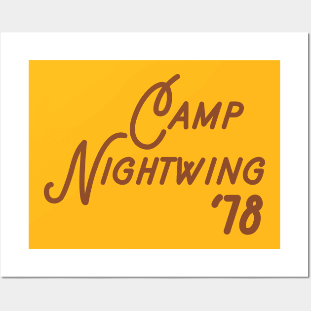 Nightwing Camp Counselor Wall Art by Gimmickbydesign